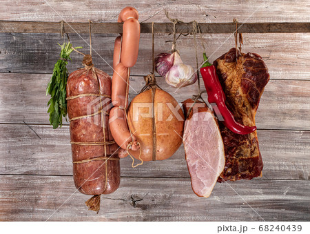 サラミ法の写真素材