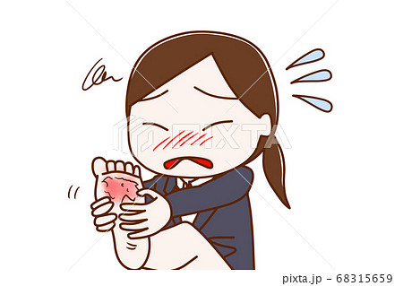 水虫のイラスト素材