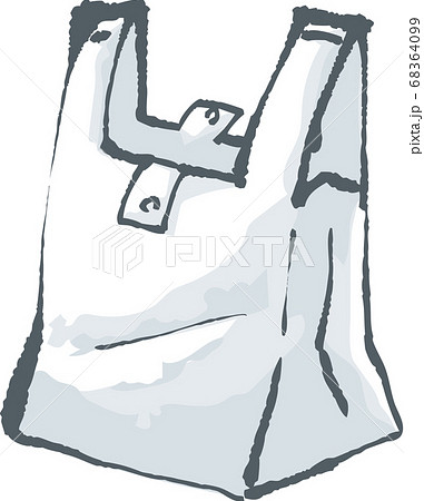ビニール袋のイラスト素材