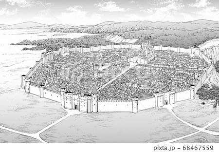 ペン画 ファンタジーのイラスト素材