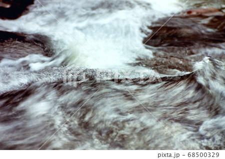 流れ 水路 激流 渦の写真素材