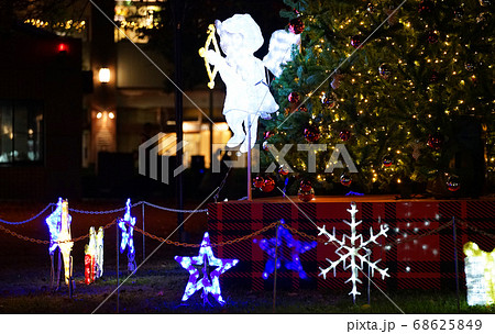 イルミネーション クリスマス 天使 Ledの写真素材