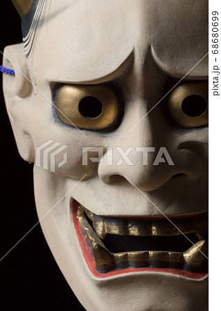 般若面 鬼 般若の写真素材