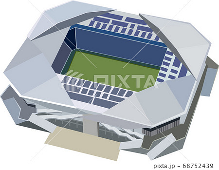 サッカー場のイラスト素材