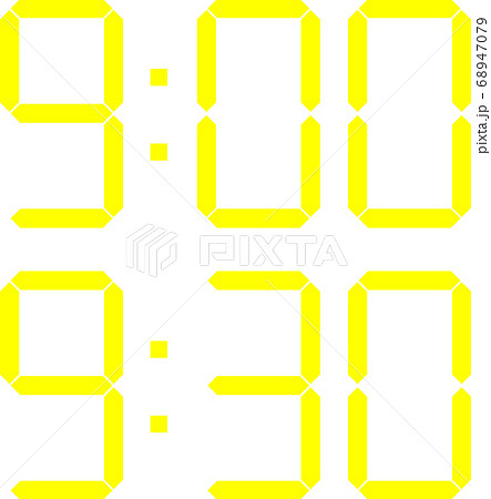 9時半の写真素材