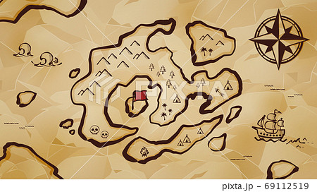 宝の地図の写真素材 Pixta