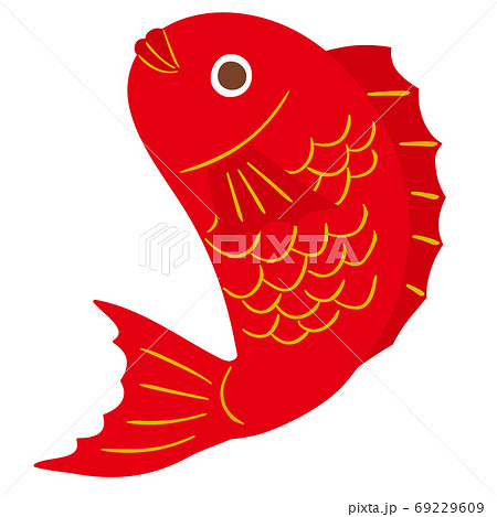 鯛 魚 魚類 めでたいのイラスト素材