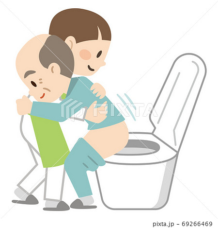 排泄のイラスト素材