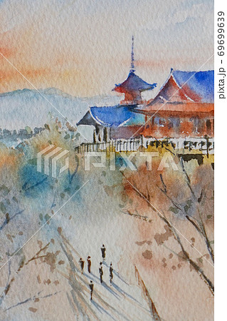 東寺 日本 京都 京都市のイラスト素材 - PIXTA