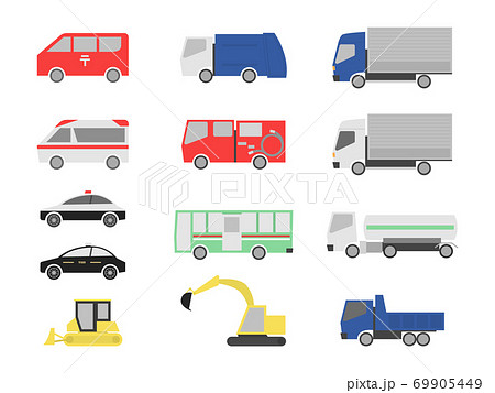 はたらくくるまのイラスト素材