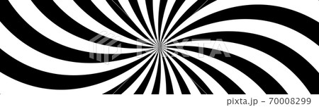 渦 渦巻き イラスト モノクロ アート ブラック うずの写真素材