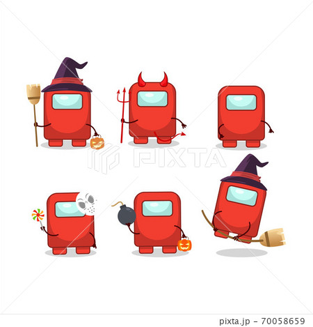 Halloween Expression Emoticons With Cartoon のイラスト素材 Halloween Expression Emoticons With Cartoon のイラスト素材