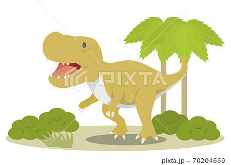 怪獣 イラスト 恐竜 かわいいの写真素材