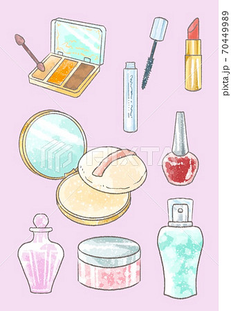コスメ雑貨 おしゃれ 化粧品のイラスト素材