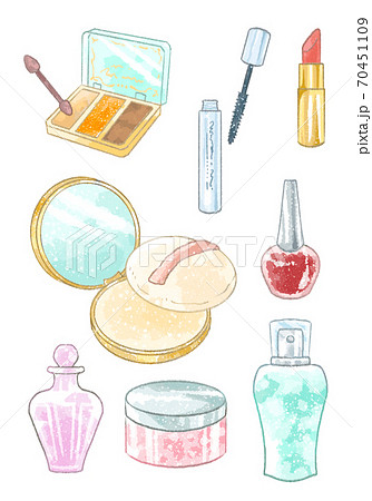 コスメ雑貨 おしゃれ 化粧品のイラスト素材