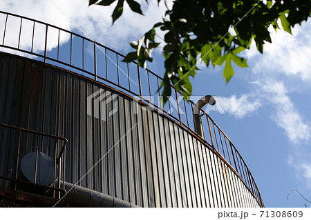 屋上 背景の写真素材