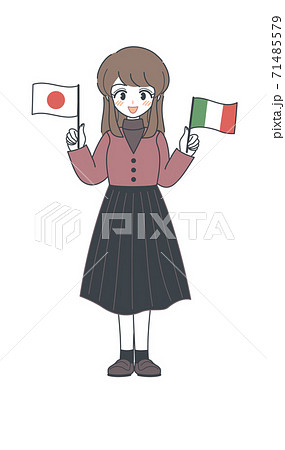 イタリア国旗のイラスト素材集 ピクスタ