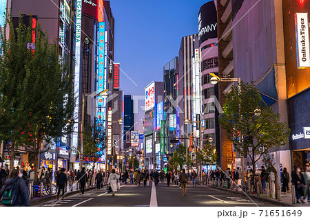 歩行者天国の写真素材