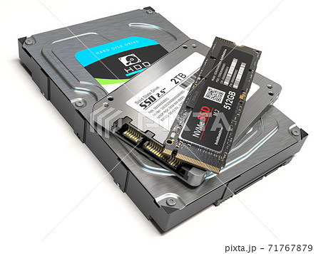 流行り の ブランド - 2025年おすすめのアイテム満載 SSD ハードディスク HDD 立体の写真素材 - PIXTA その他