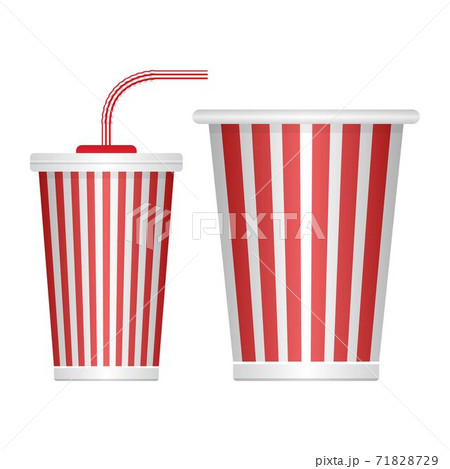 食べ物 飲み物 映画館 軽食のイラスト素材