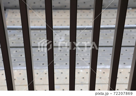 バルコニー ベランダ 柵 フェンスの写真素材