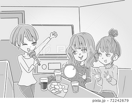 女子会のイラスト素材