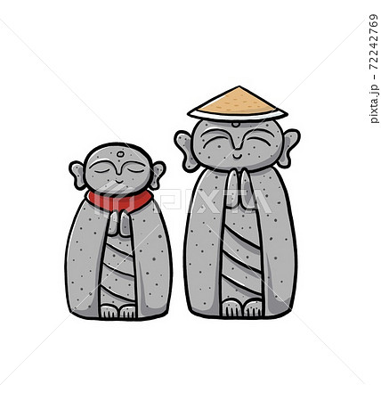 お地蔵さんのイラスト素材