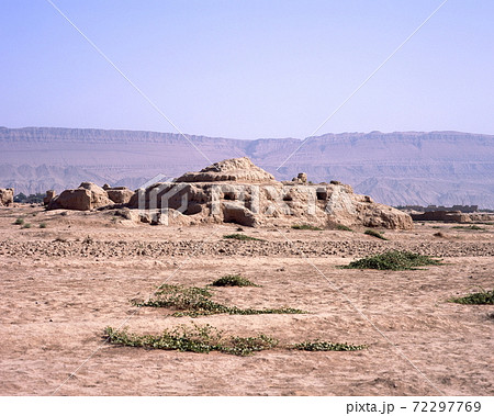 シルクロード 長安 天山回廊の交易路網の写真素材 シルクロード 長安 天山回廊の交易路網の写真素材