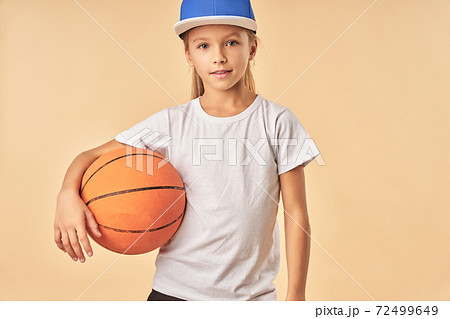 女子バスケットボール かっこいいの写真素材