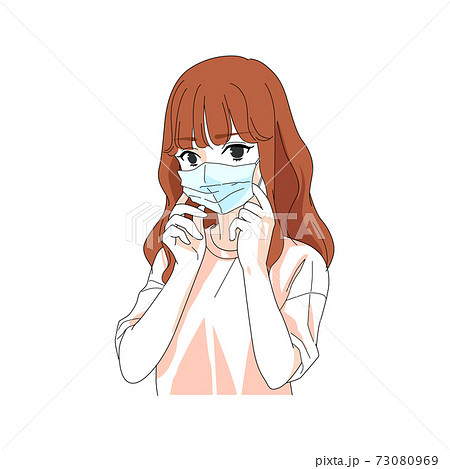 口を隠すの写真素材 口を隠すの写真素材