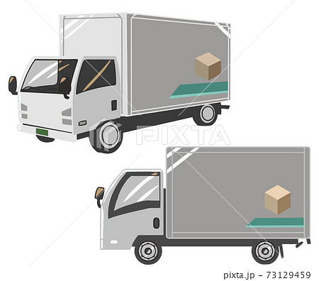 2トントラックのイラスト素材