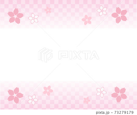 桜 花 フレーム 枠のイラスト素材