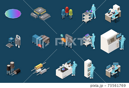 半導体製造装置のイラスト素材