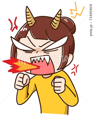 怒り 怒った顔のイラスト素材集 ピクスタ