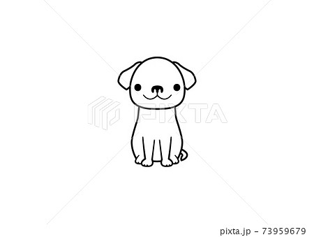 垂れ耳 犬 可愛いのイラスト素材 垂れ耳 犬 可愛いのイラスト素材