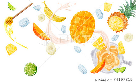 スムージーのイラスト素材