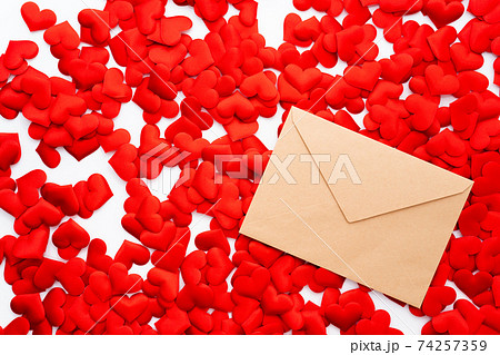 ラブレター 封筒の写真素材