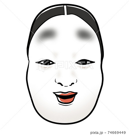 能面のイラスト素材