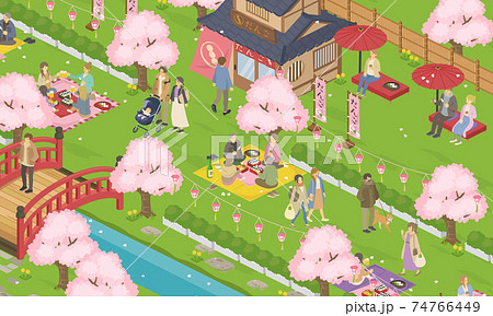 花見のイラスト素材集 ピクスタ