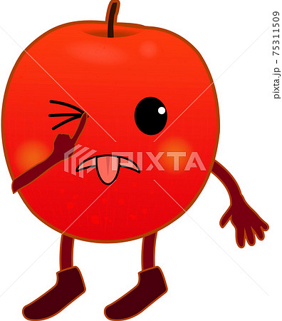 あっかんべーのイラスト素材