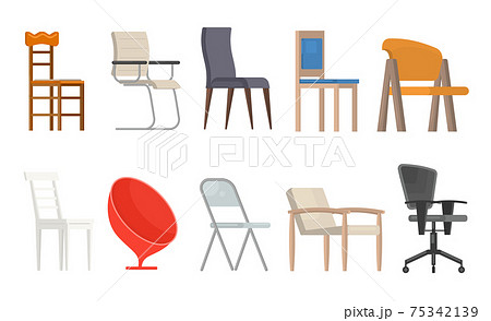 簡単な椅子 椅子のイラスト素材