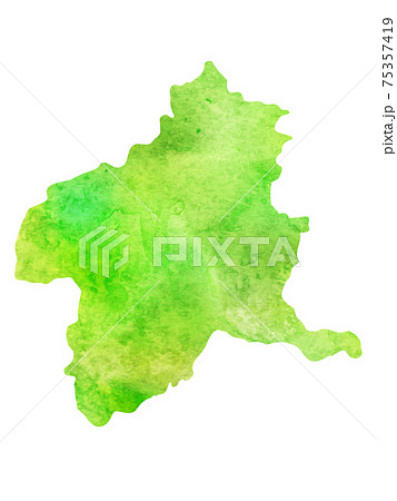 群馬 群馬県 地図 ベクターのイラスト素材