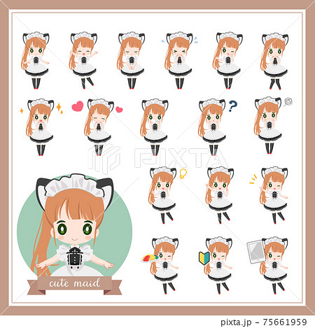 かわいい 可愛い 女の子 アニメのイラスト素材