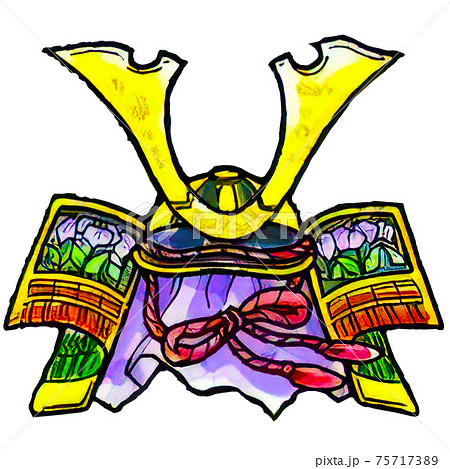 兜飾りのイラスト素材