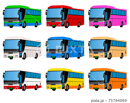 路線バスのイラスト素材