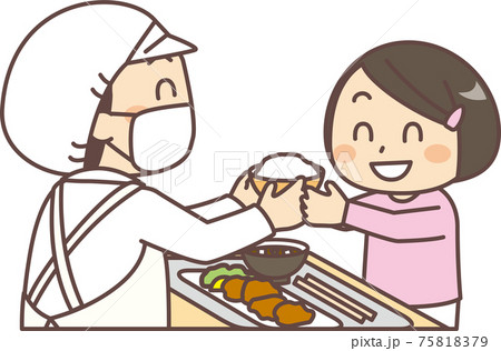 こども食堂のイラスト素材