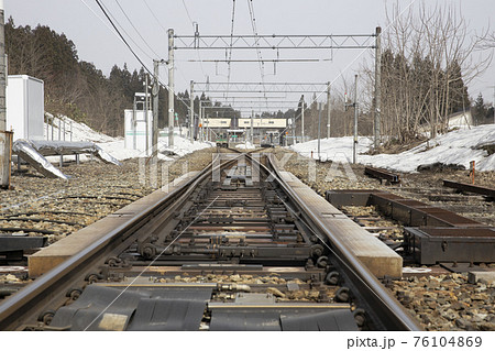 分岐点 線路 レール ポイント切り替えの写真素材 - PIXTA