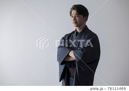 和装 男性 着物 50代の写真素材 和装 男性 着物 50代の写真素材