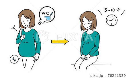 産後のイラスト素材