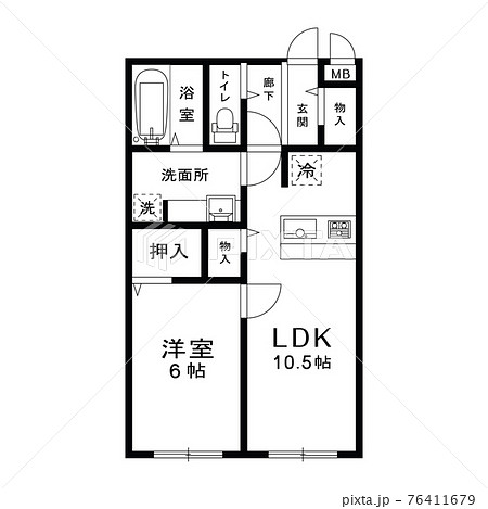 間取りのイラスト素材